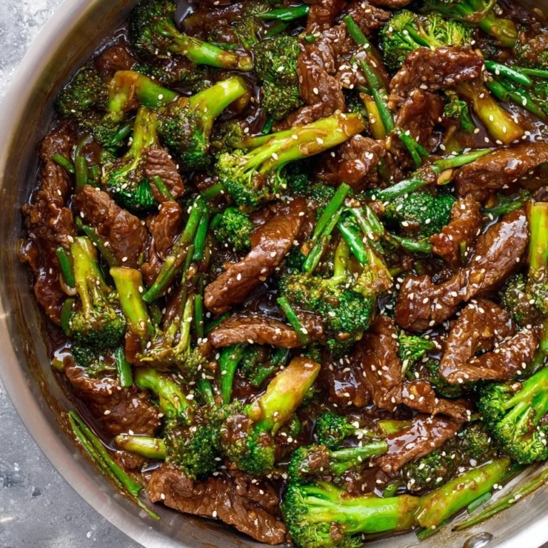 Delicious Beef with Broccoli served on a plate with vibrant vegetables.
