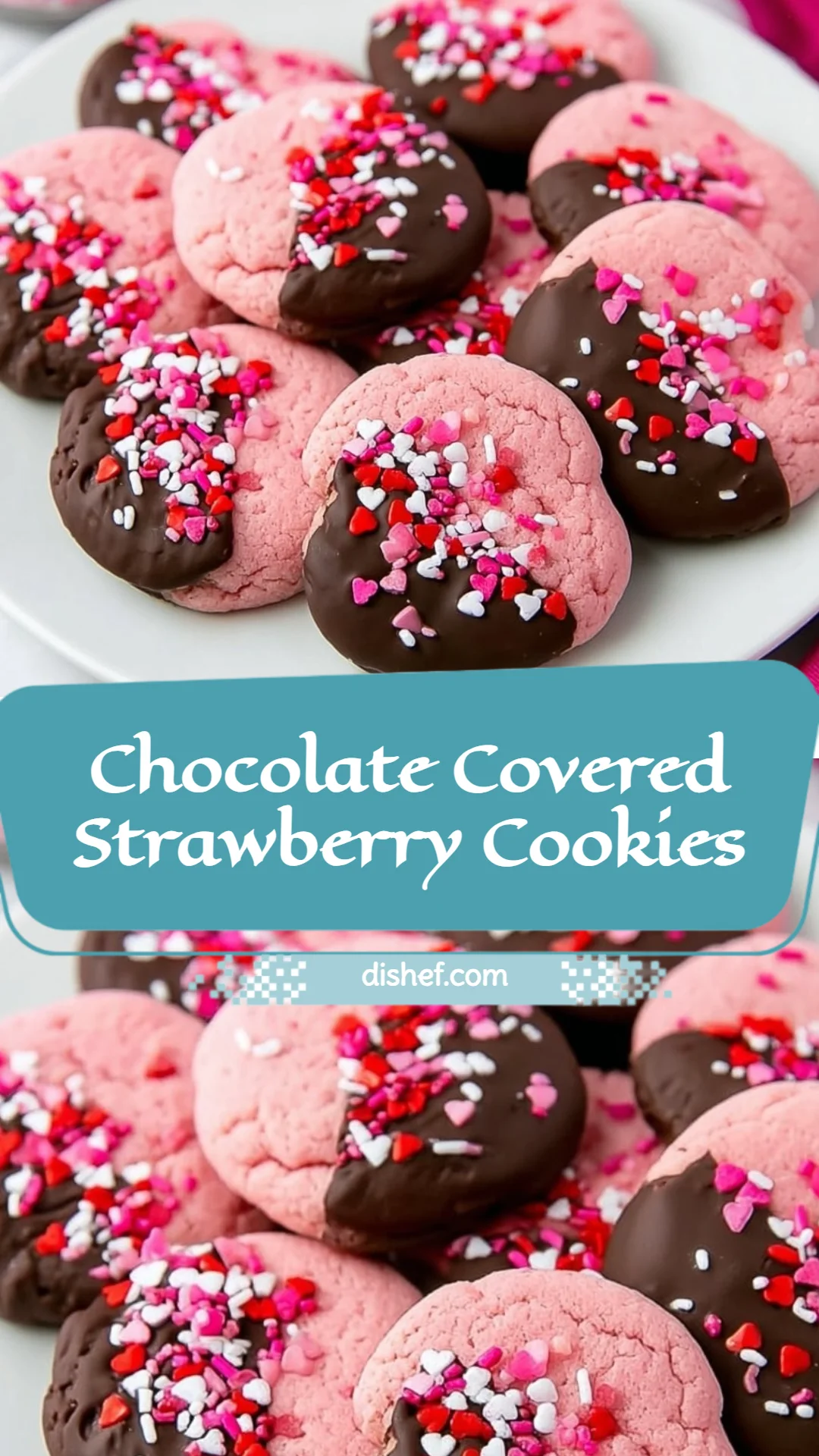 Chocolate Covered Strawberry Cookies