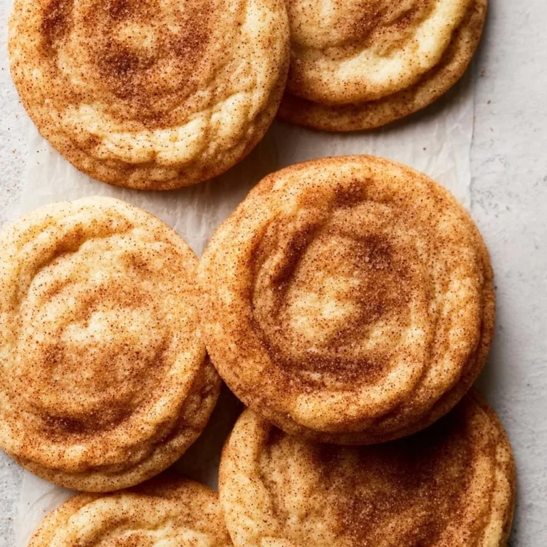 Freshly baked cinnamon sugar cookies on a cooling rack