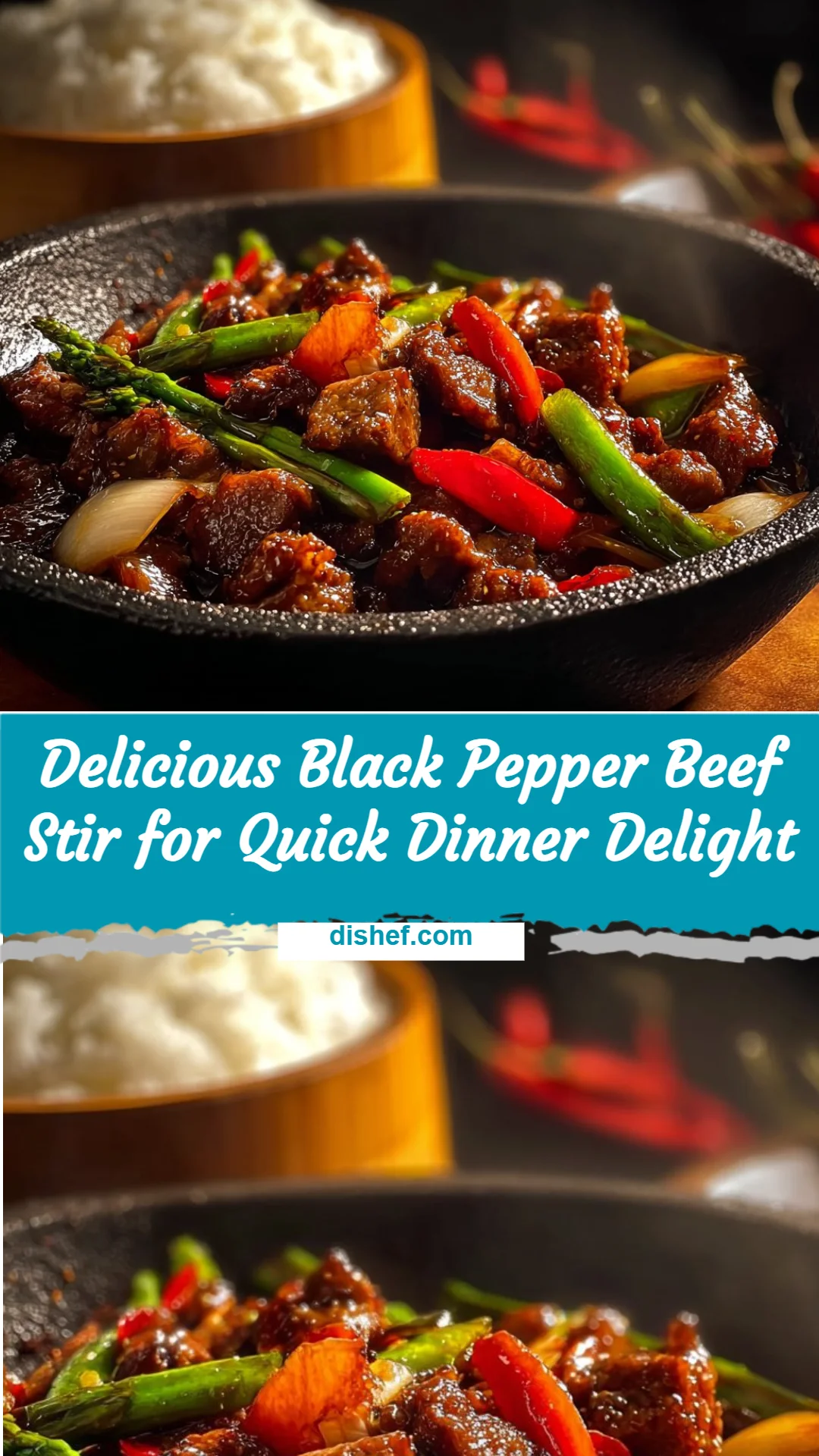 Delicious Black Pepper Beef Stir for Quick Dinner Delight