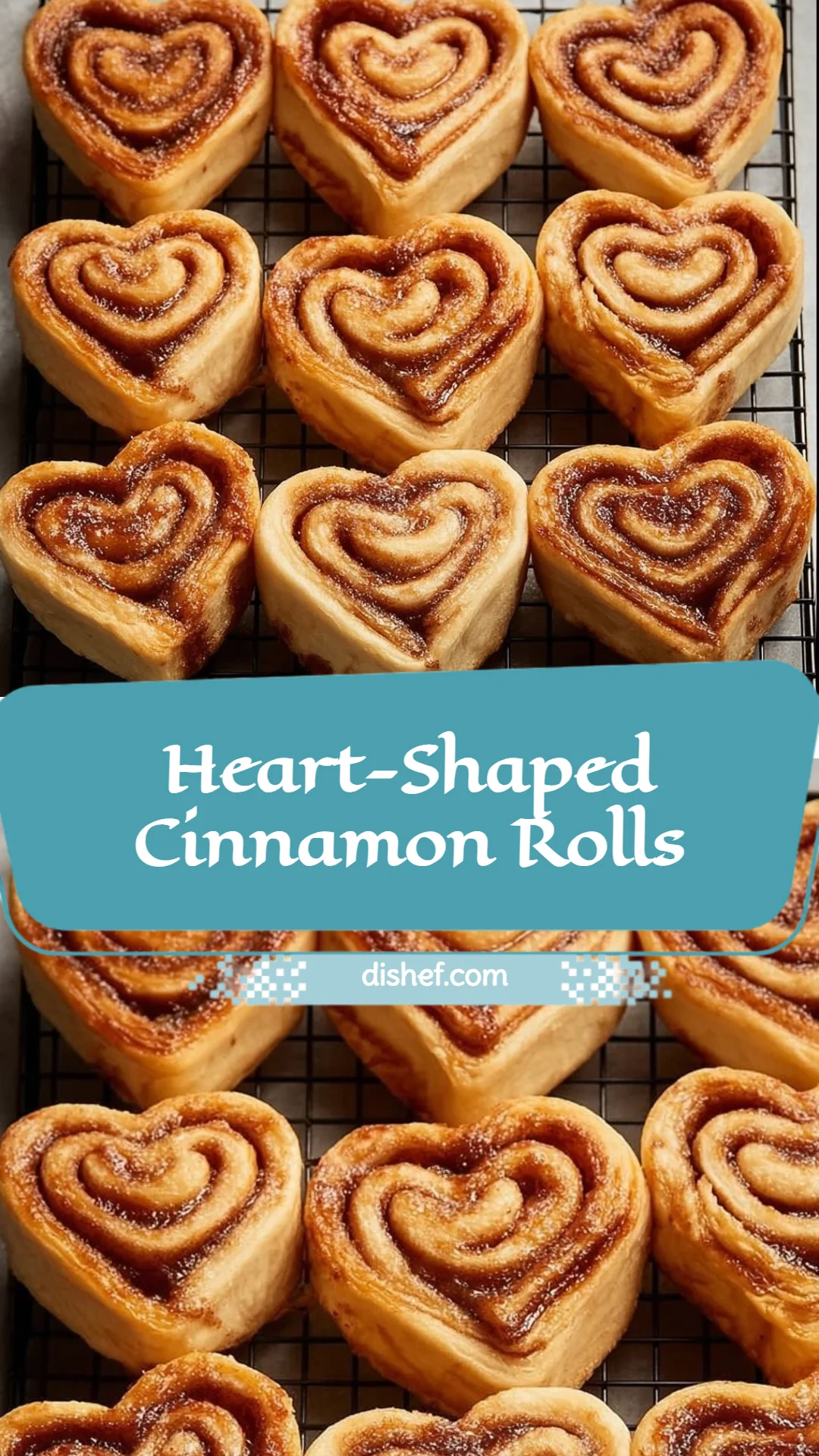 Heart-Shaped Cinnamon Rolls