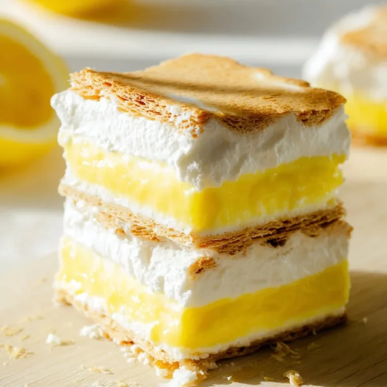 Lemon frozen s'mores dessert featuring lemon flavor and graham cracker crust