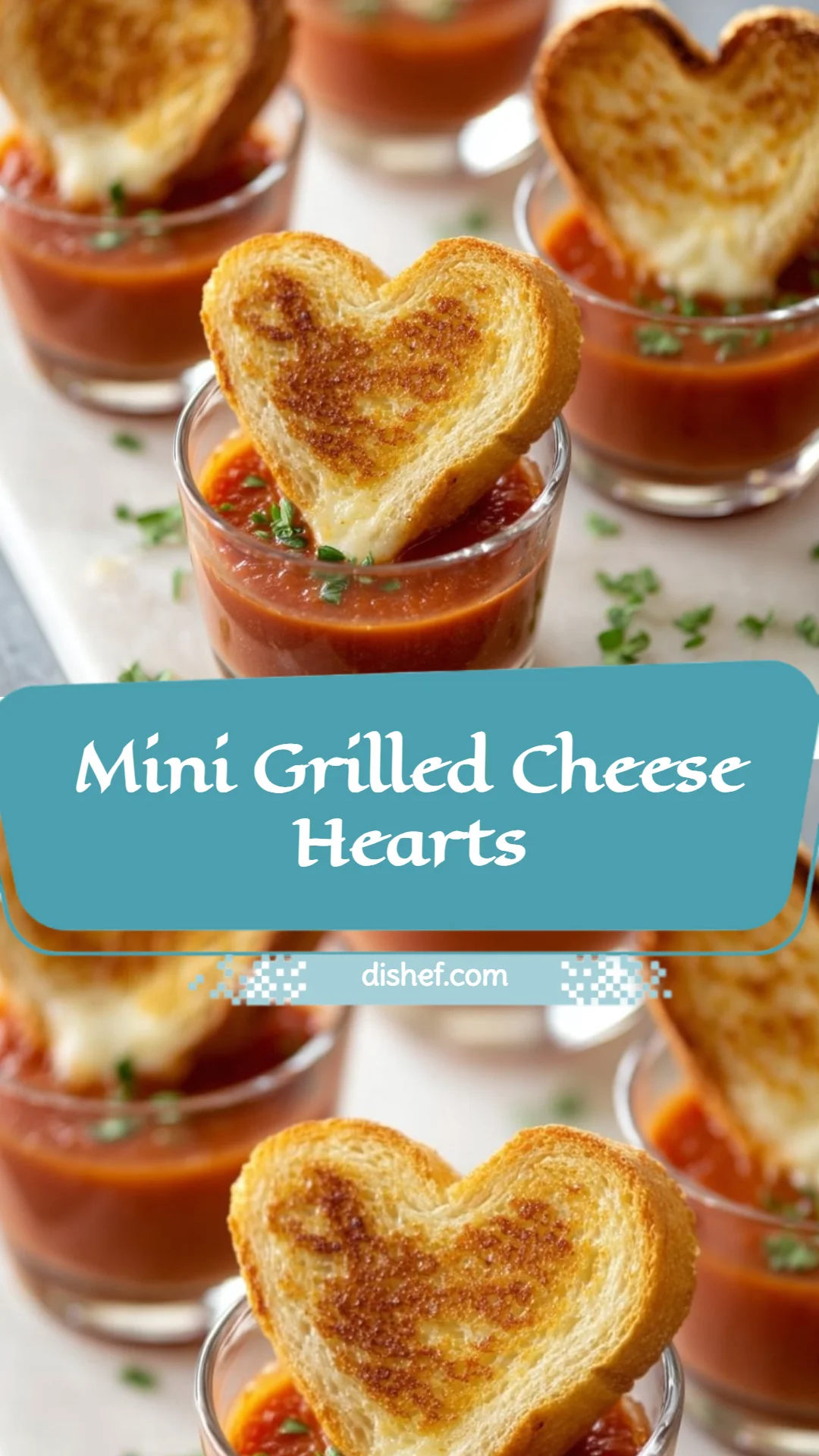 Mini Grilled Cheese Hearts