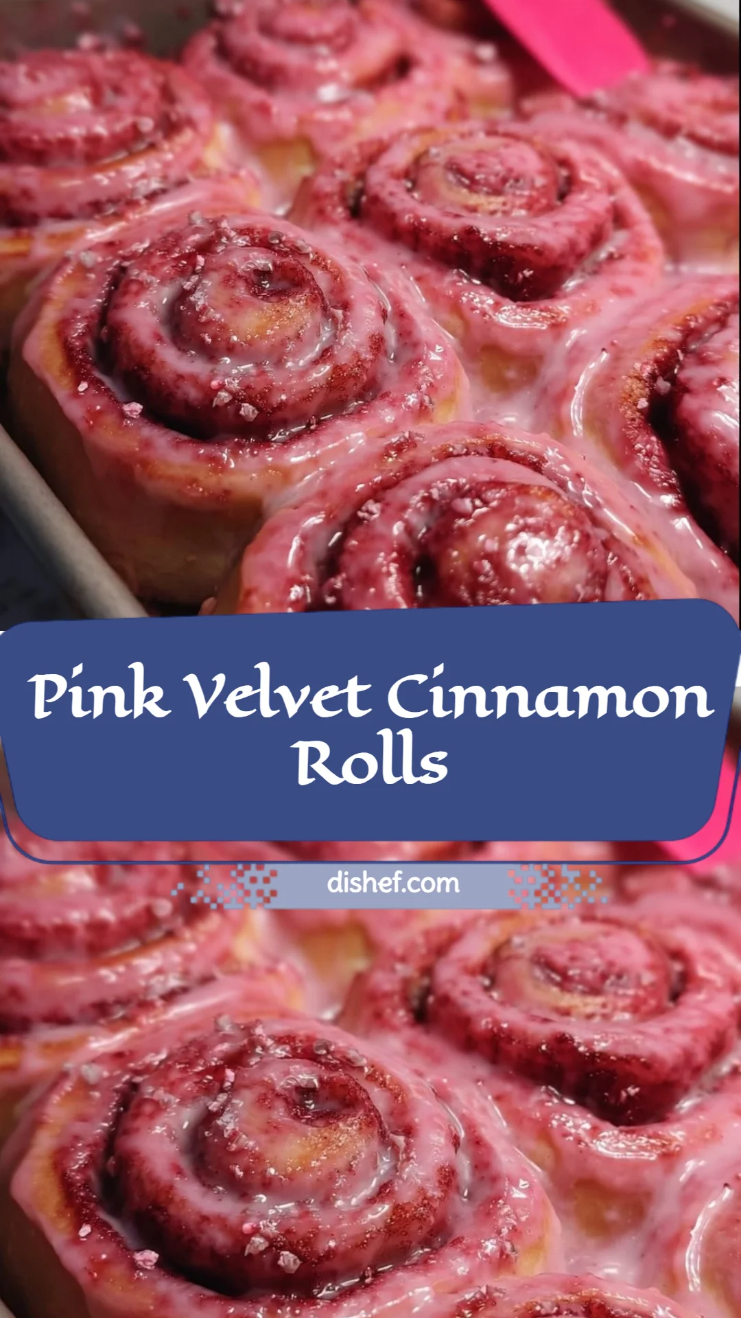 Pink Velvet Cinnamon Rolls