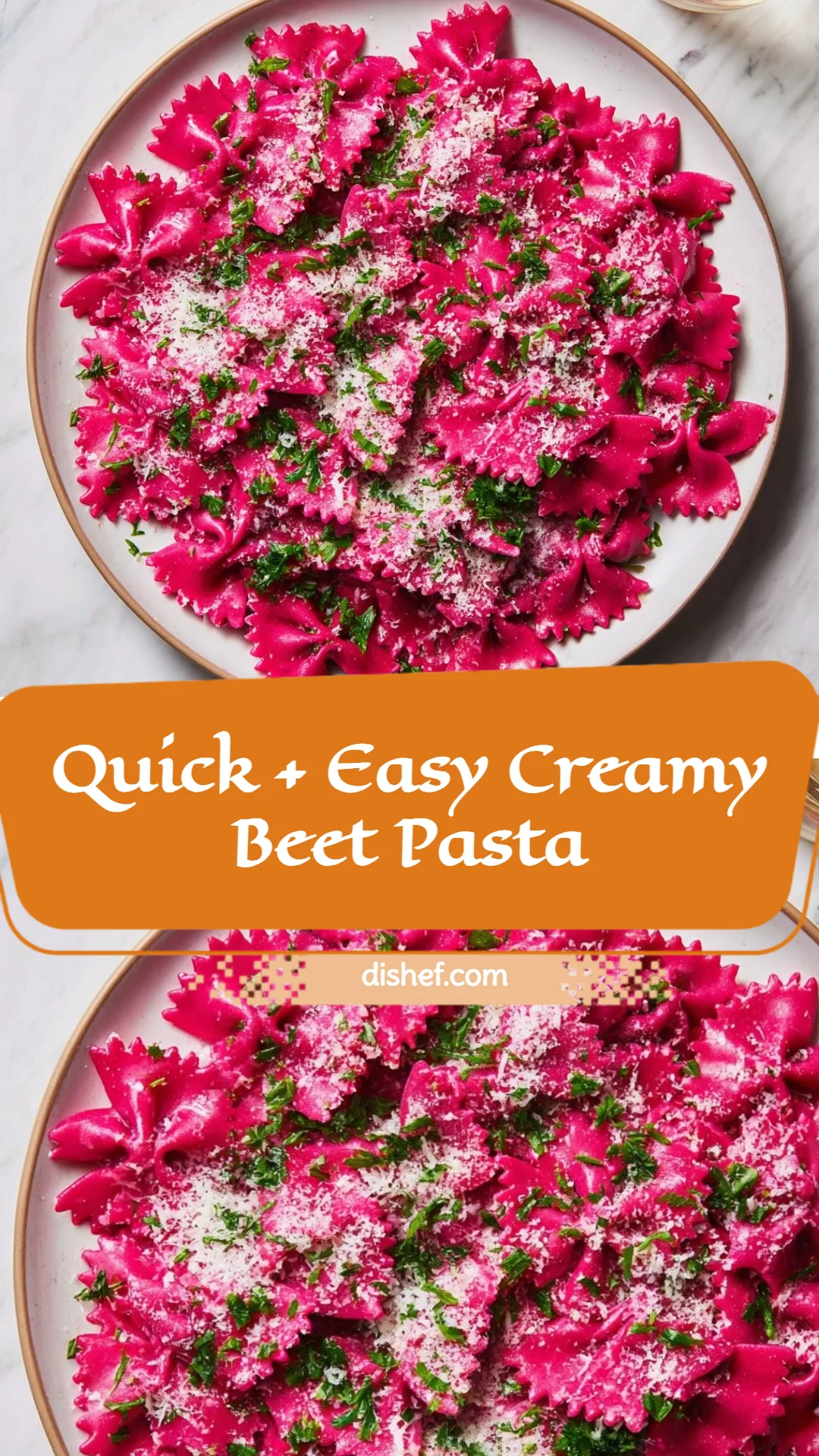 Quick + Easy Creamy Beet Pasta