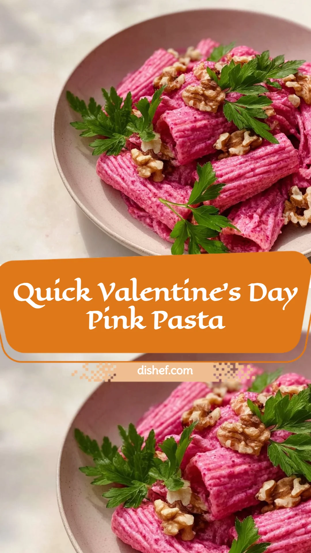 Quick Valentine's Day Pink Pasta