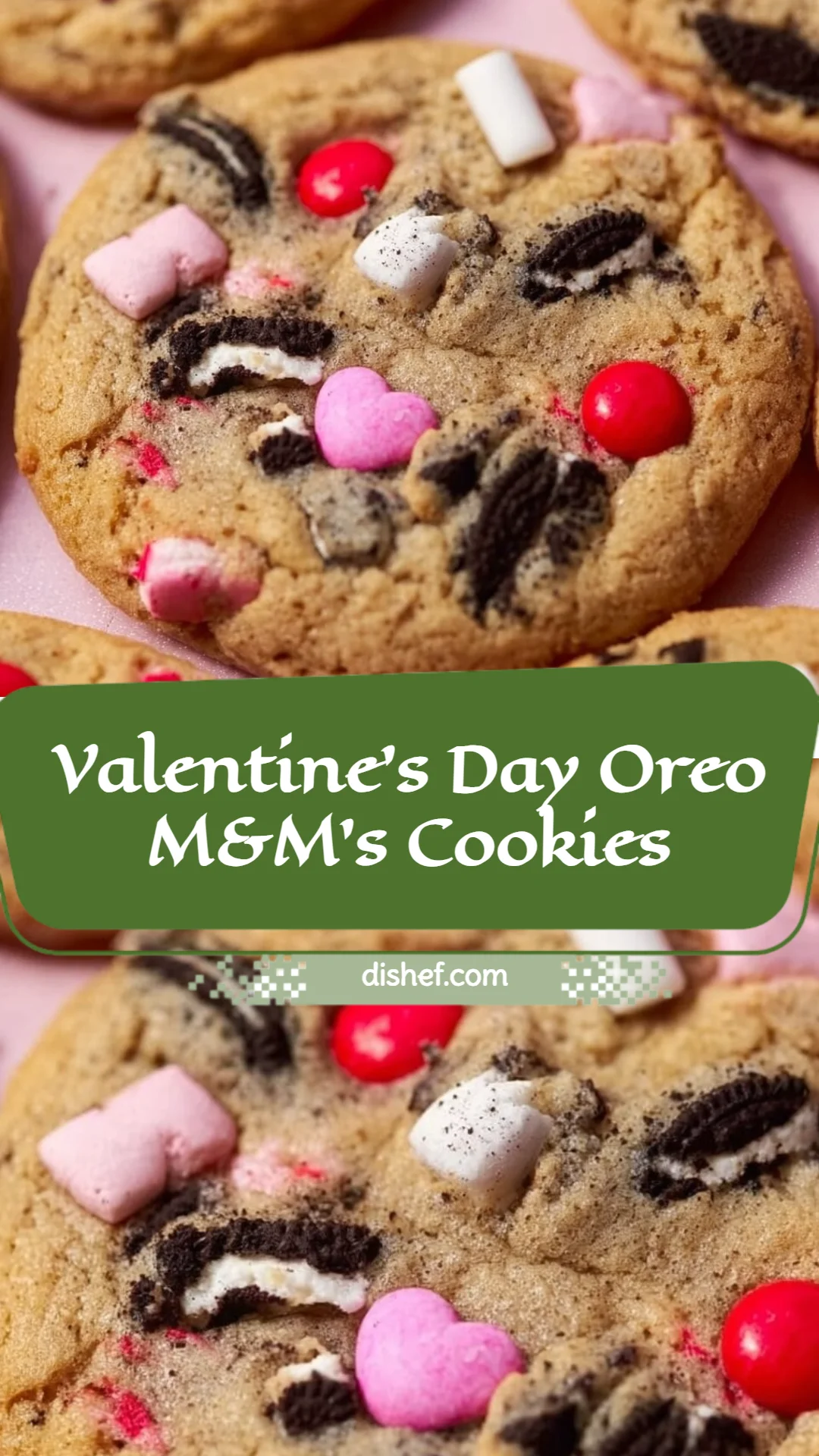 Valentine's Day Oreo M&M's Cookies