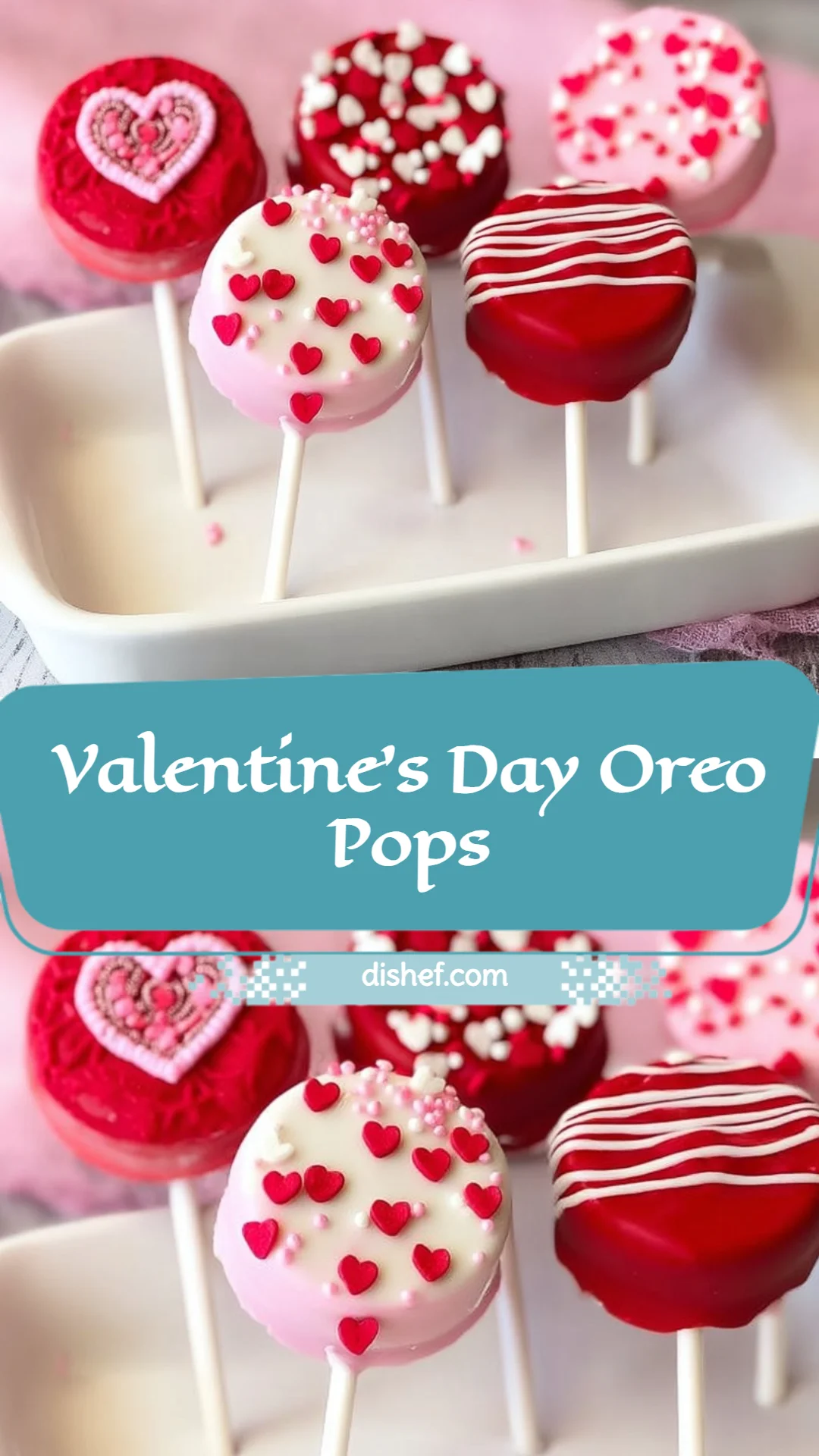 Valentine's Day Oreo Pops