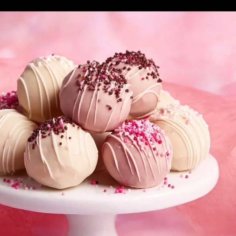 Assorted Valentine's Day truffles in a decorative box for chocolate lovers