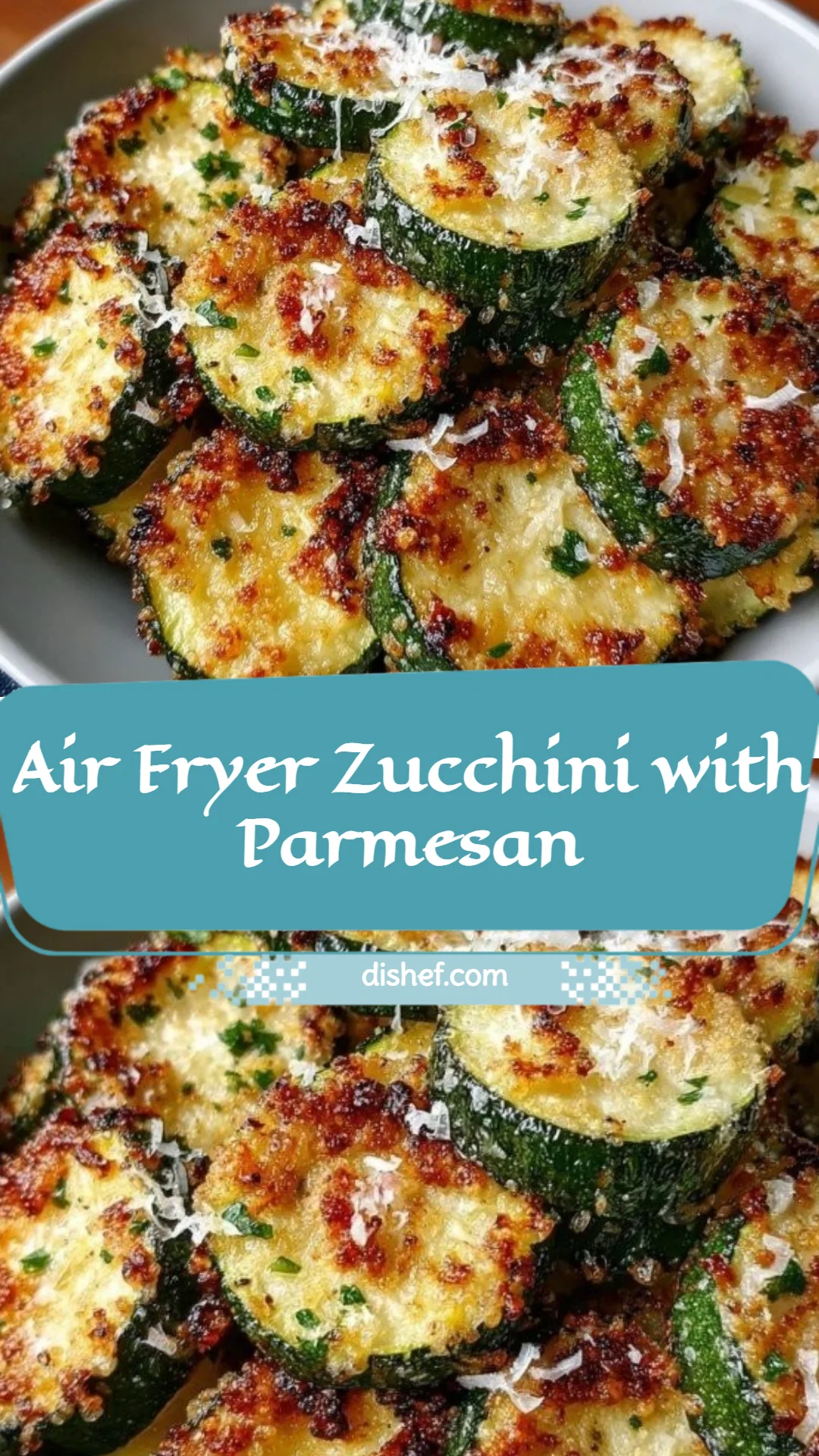 Air Fryer Zucchini with Parmesan