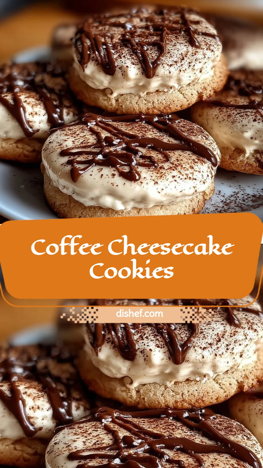 Coffee Cheesecake Cookies