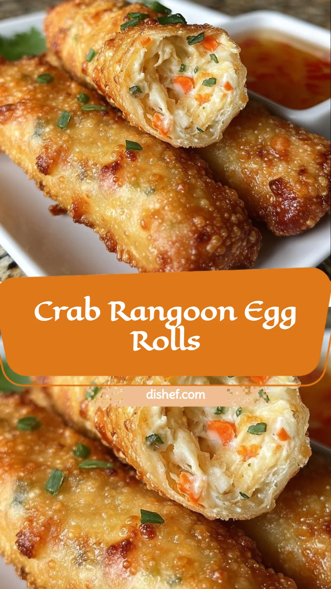 Crab Rangoon Egg Rolls