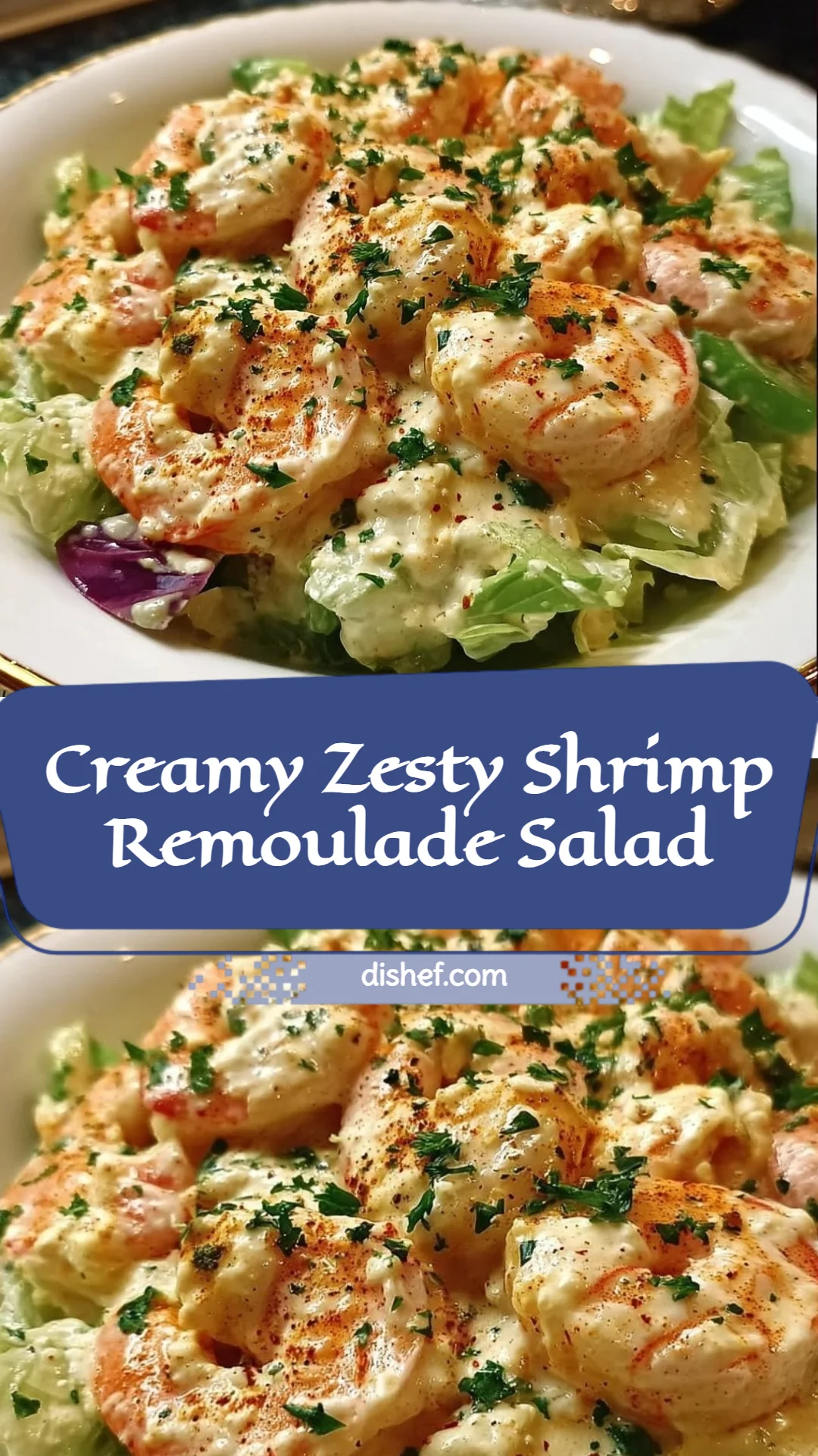 Creamy Zesty Shrimp Remoulade Salad