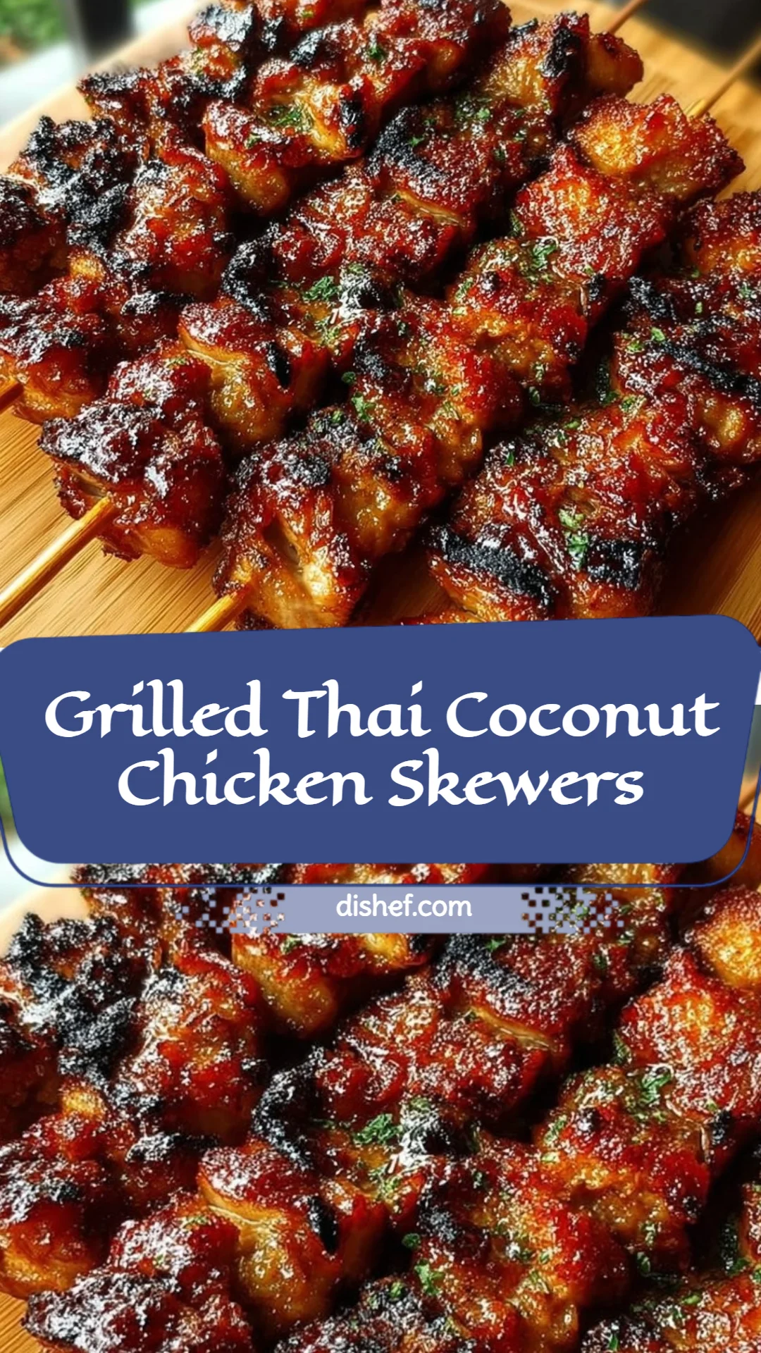 Grilled Thai Coconut Chicken Skewers