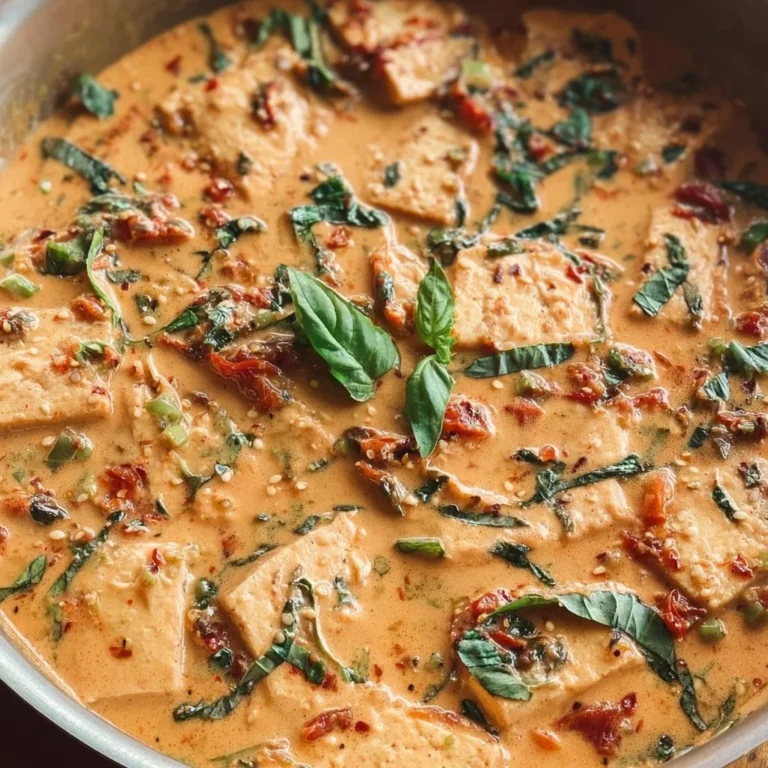 Delicious Marry Me Tofu dish featuring freshly cooked tofu with vibrant vegetables.