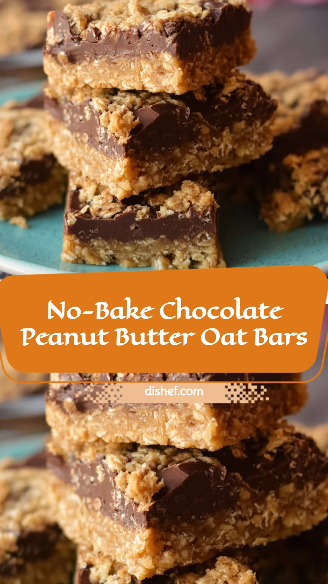No-Bake Chocolate Peanut Butter Oat Bars