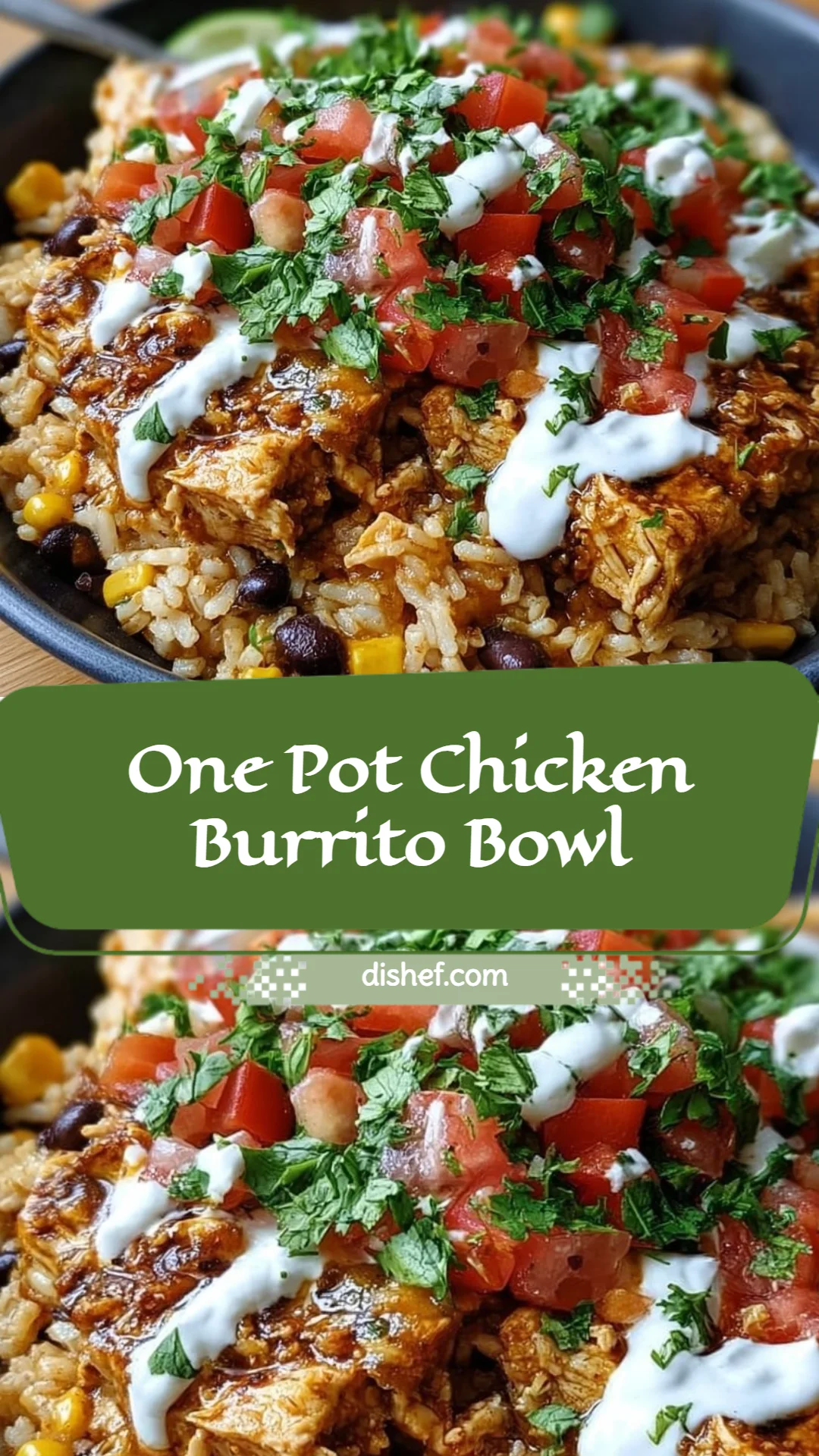 One Pot Chicken Burrito Bowl