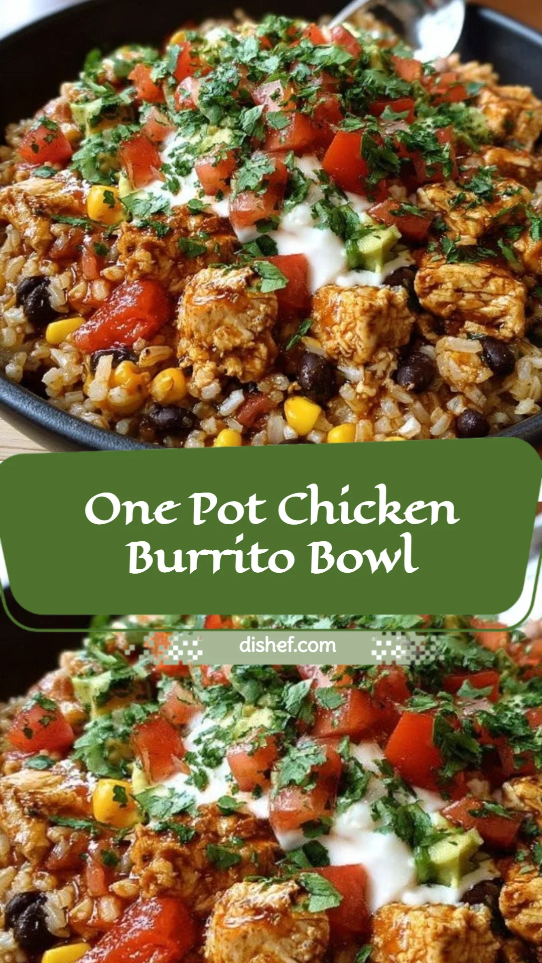 One Pot Chicken Burrito Bowl