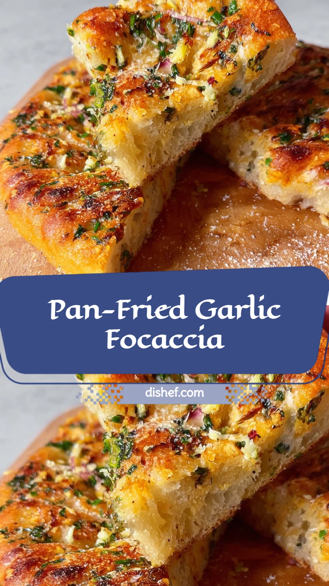 Pan-Fried Garlic Focaccia
