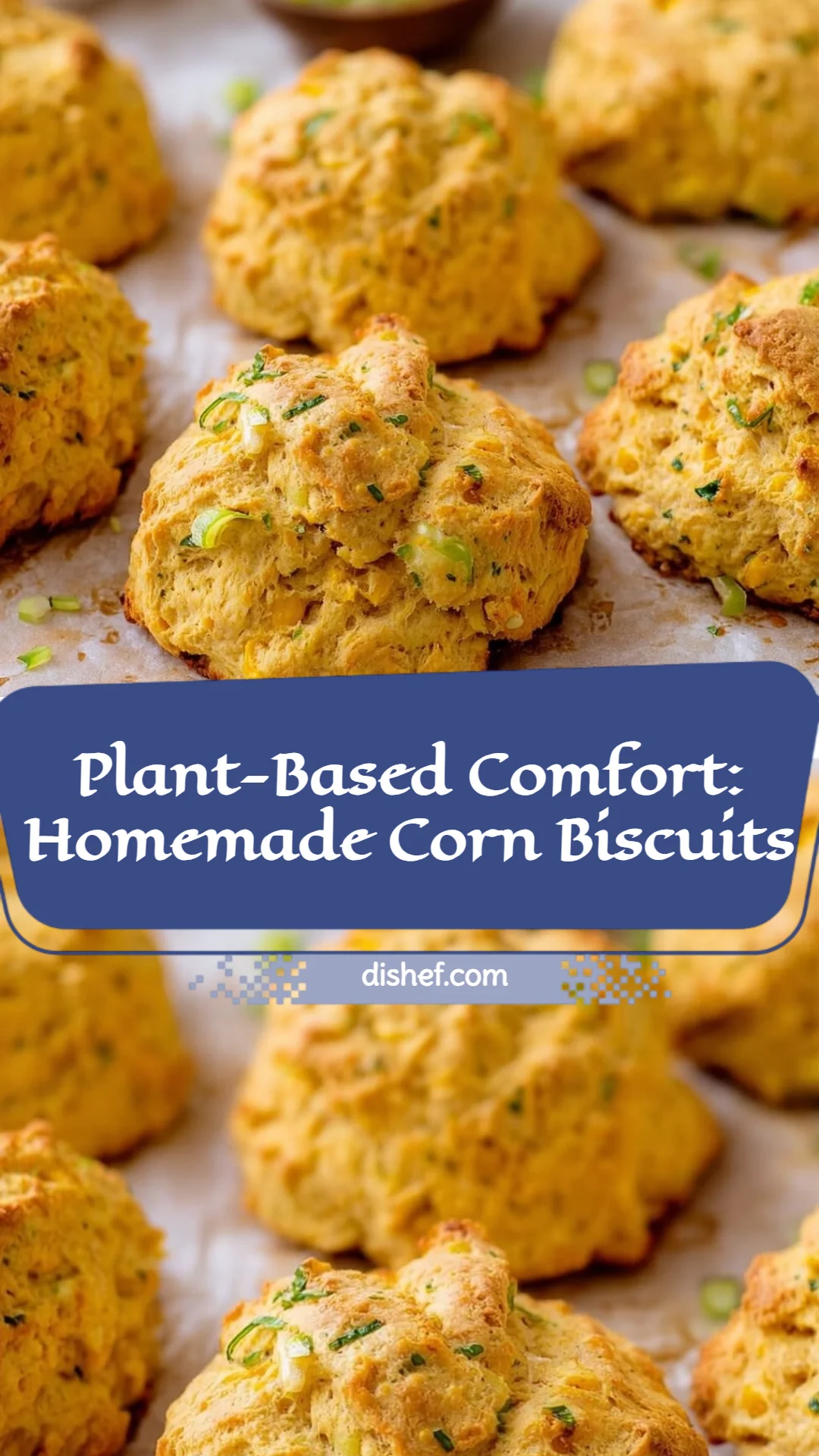 Plant-Based Comfort: Homemade Corn Biscuits