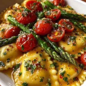 Quick and scrumptious ravioli dish served with fresh herbs and sauce