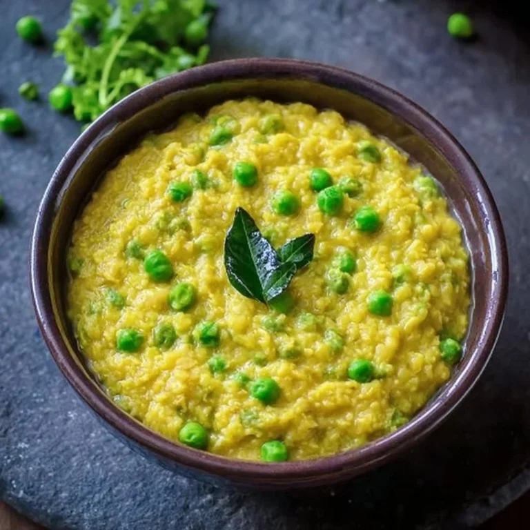 Bowl of Red Lentils Oats Porridge topped with fruits and nuts