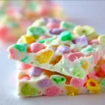 Colorful and festive Easter Marshmallow Bark dessert perfect for celebrations