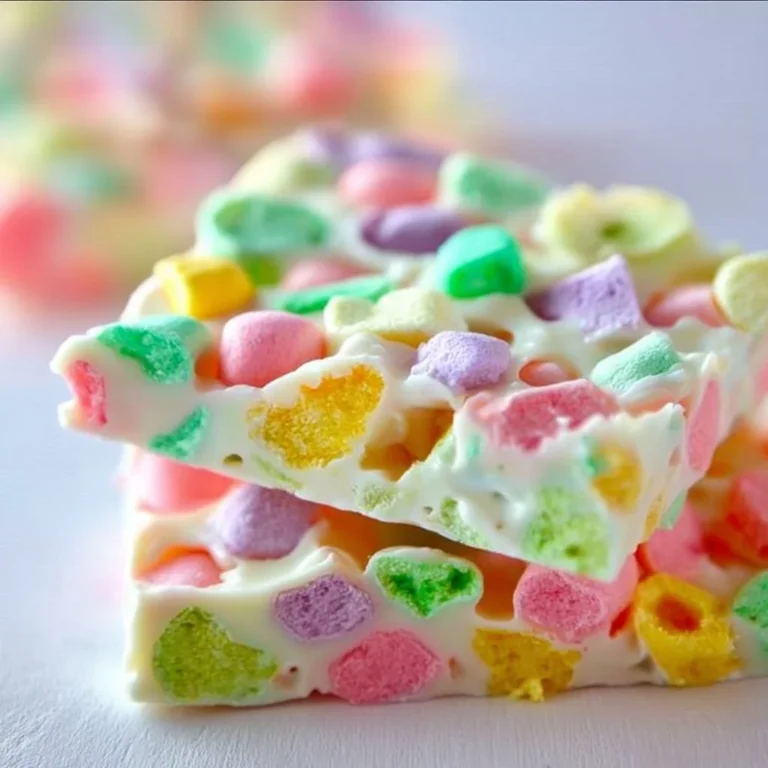 Colorful and festive Easter Marshmallow Bark dessert perfect for celebrations