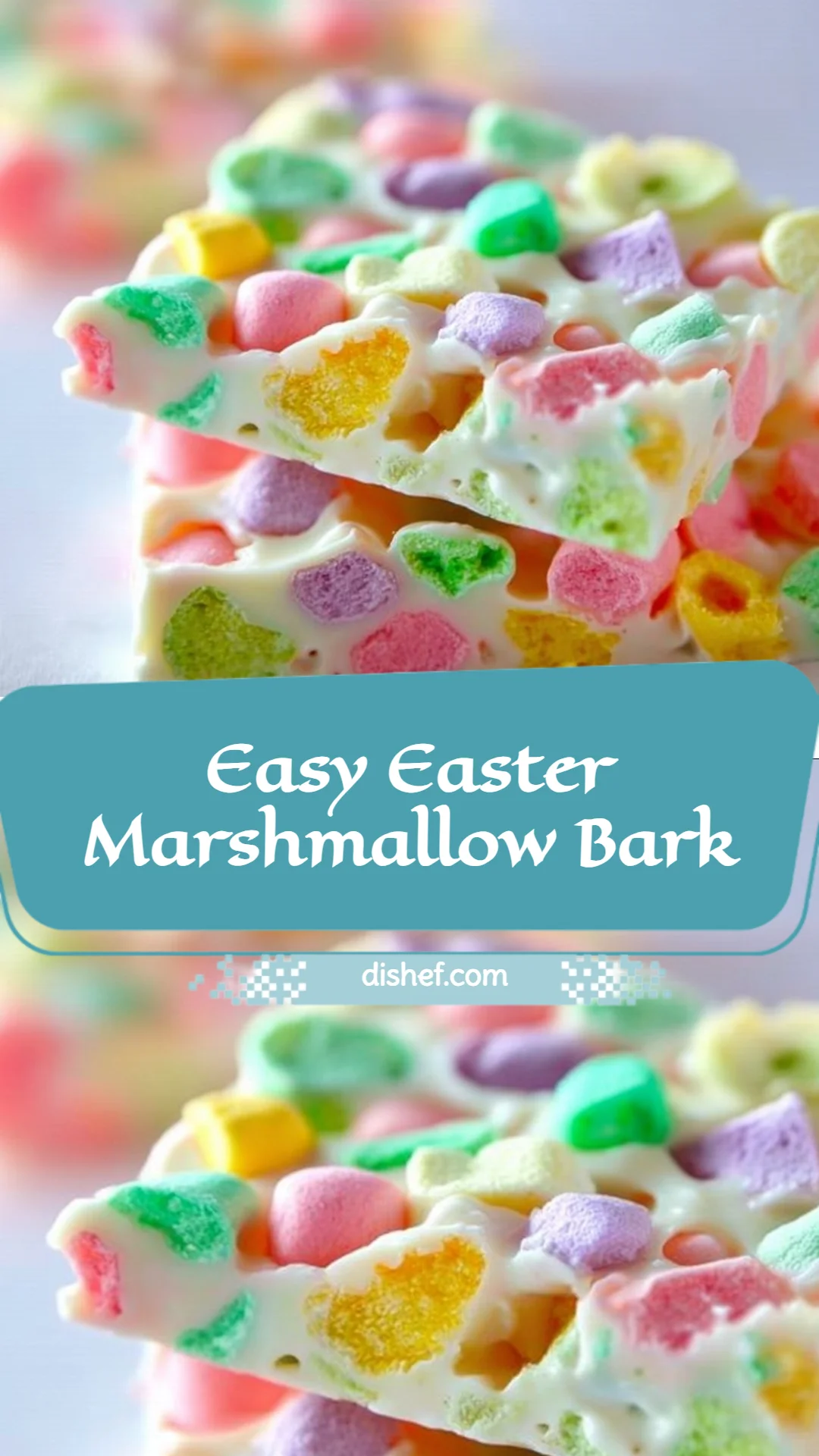 Easy Easter Marshmallow Bark