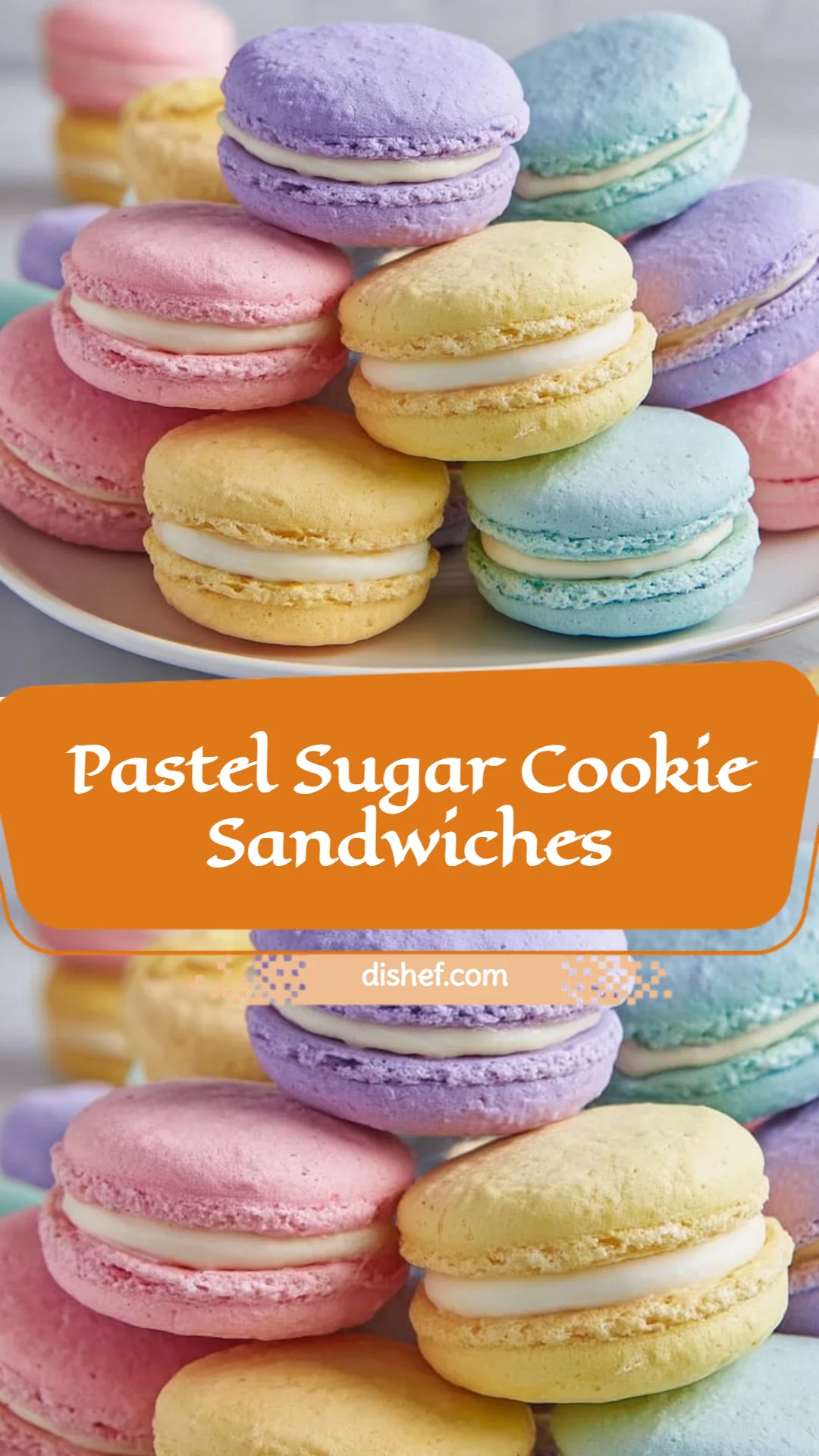 Pastel Sugar Cookie Sandwiches