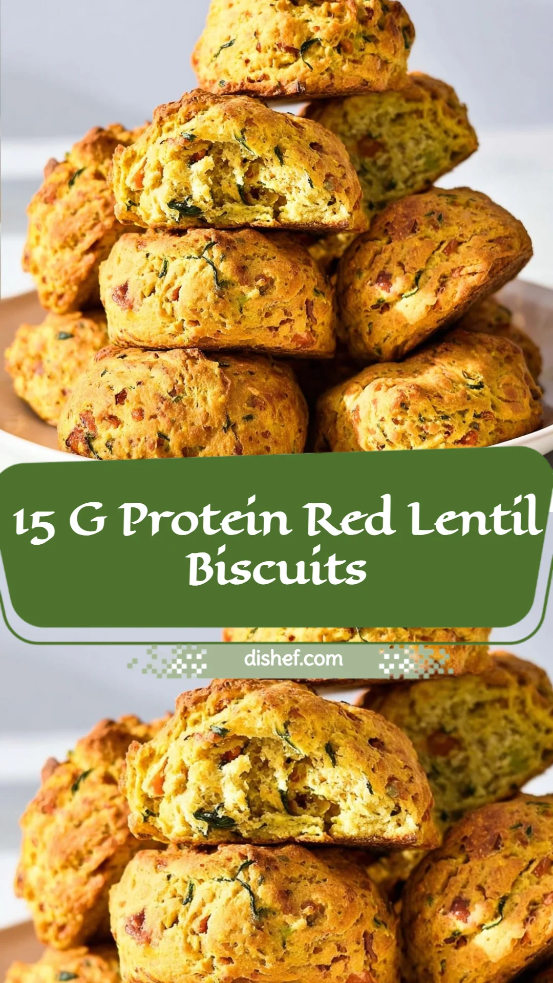 15 G Protein Red Lentil Biscuits