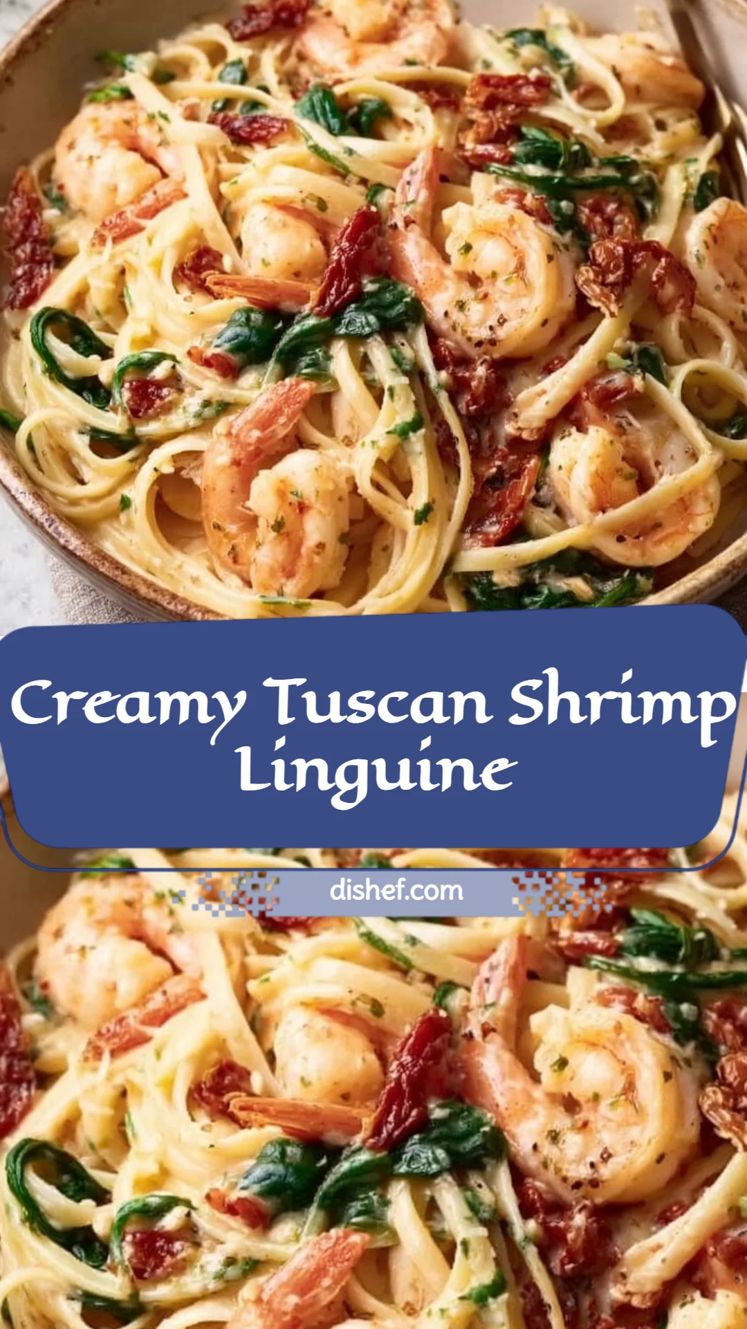 Creamy Tuscan Shrimp Linguine