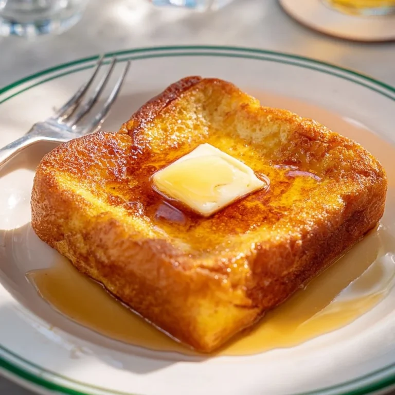 Hong Kong Style French Toast topped with syrup and served on a plate