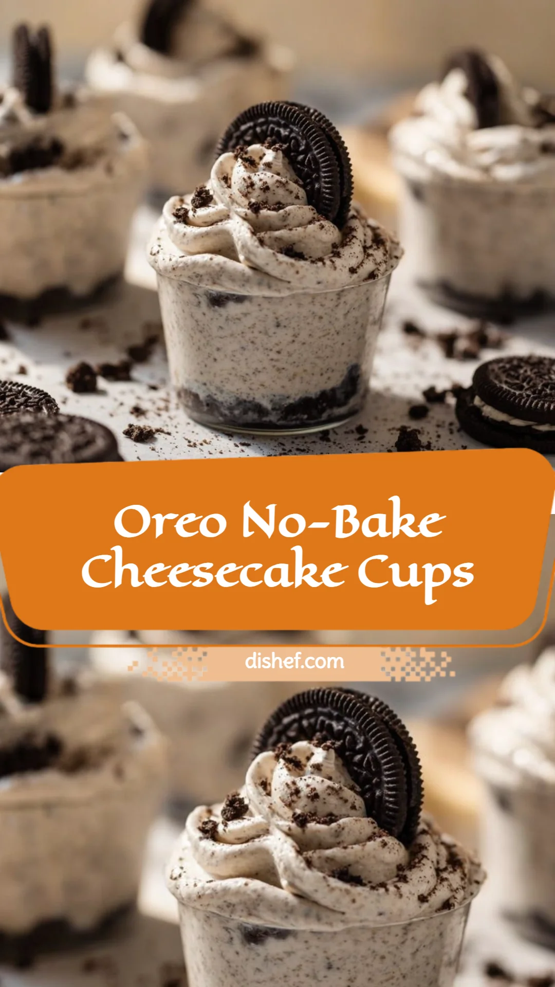 Oreo No-Bake Cheesecake Cups
