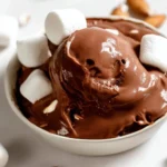 Delicious Rocky Road Protein Ice Cream with chocolate, nuts, and marshmallows.