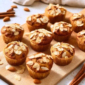 Delicious almond flour banana muffins rich in protein