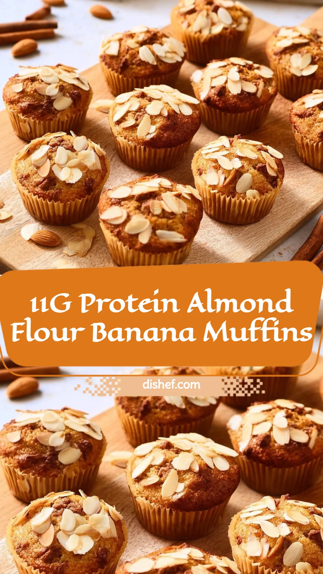 11G Protein Almond Flour Banana Muffins