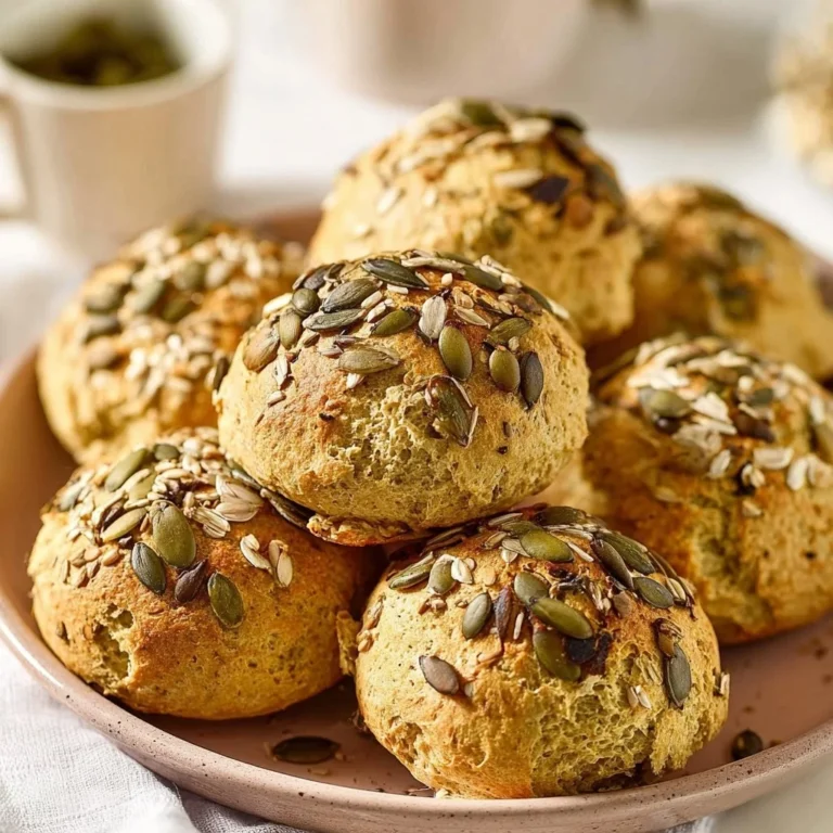 3-Ingredient Quinoa Bread Rolls baked and served on a wooden table
