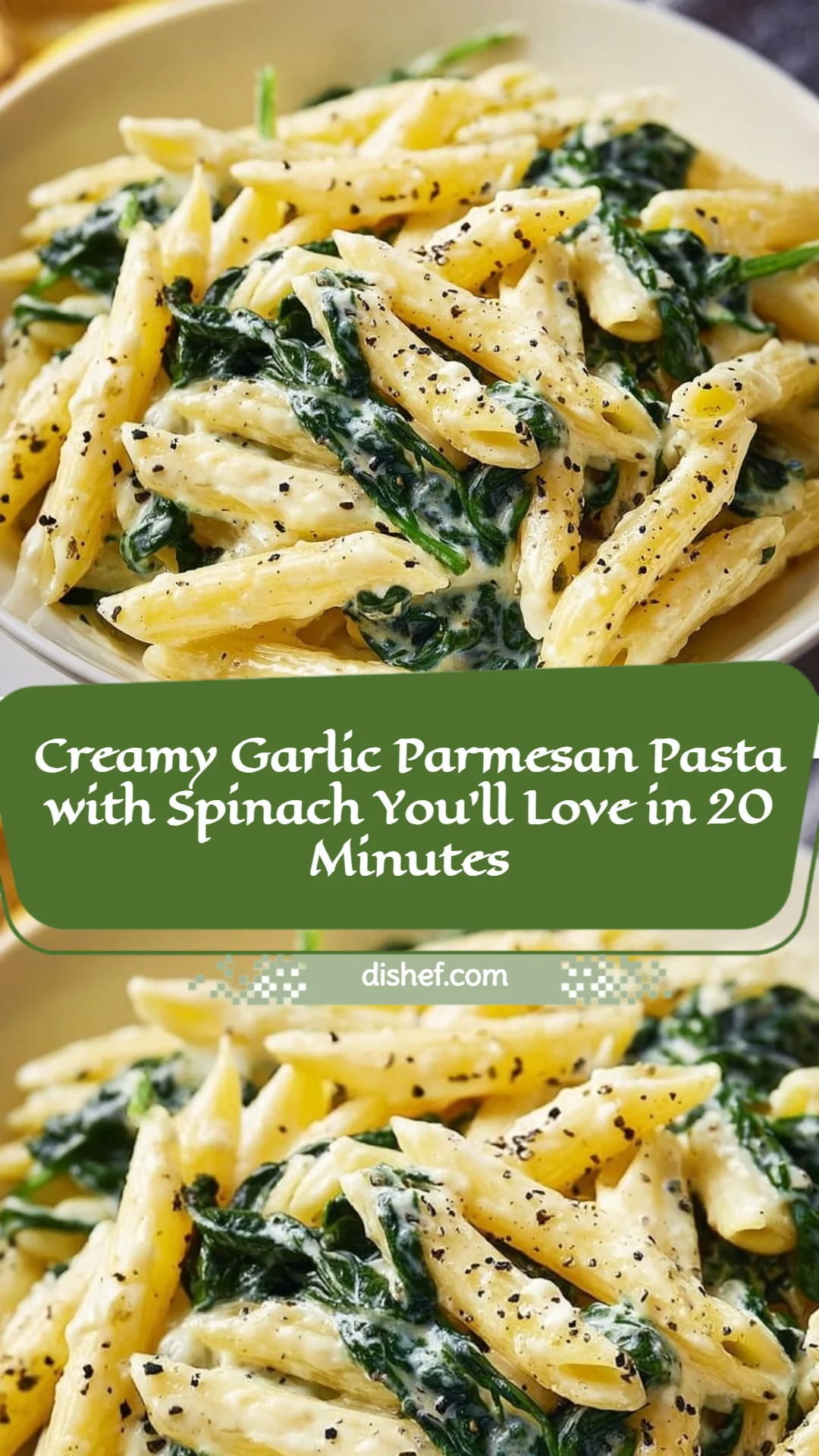 Creamy Garlic Parmesan Pasta with Spinach You’ll Love in 20 Minutes