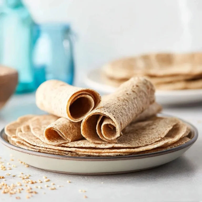 2-ingredient quinoa tortillas ready for filling and serving
