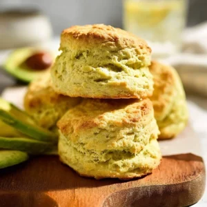 5-ingredient avocado biscuits made without eggs or dairy