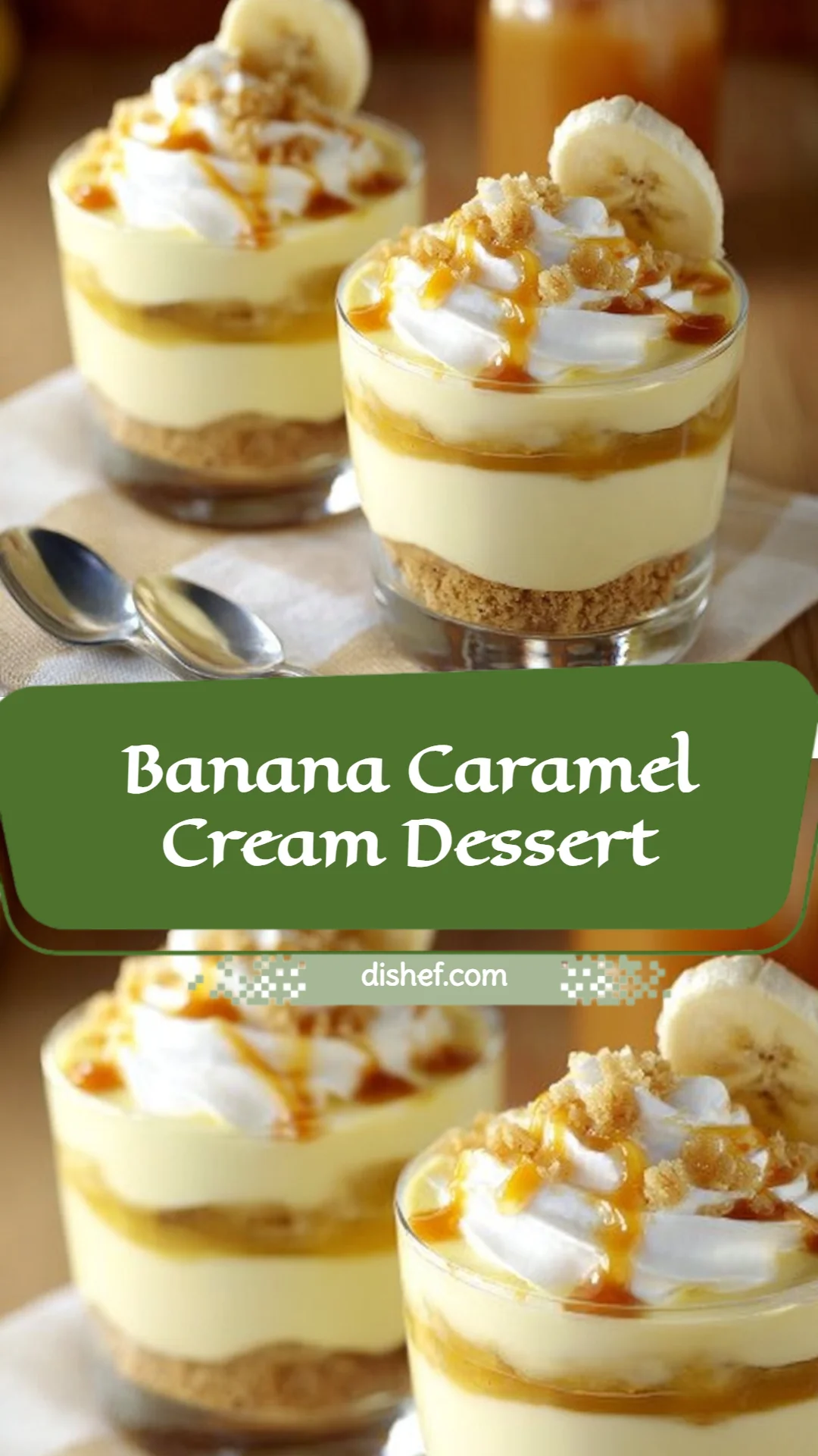 Banana Caramel Cream Dessert