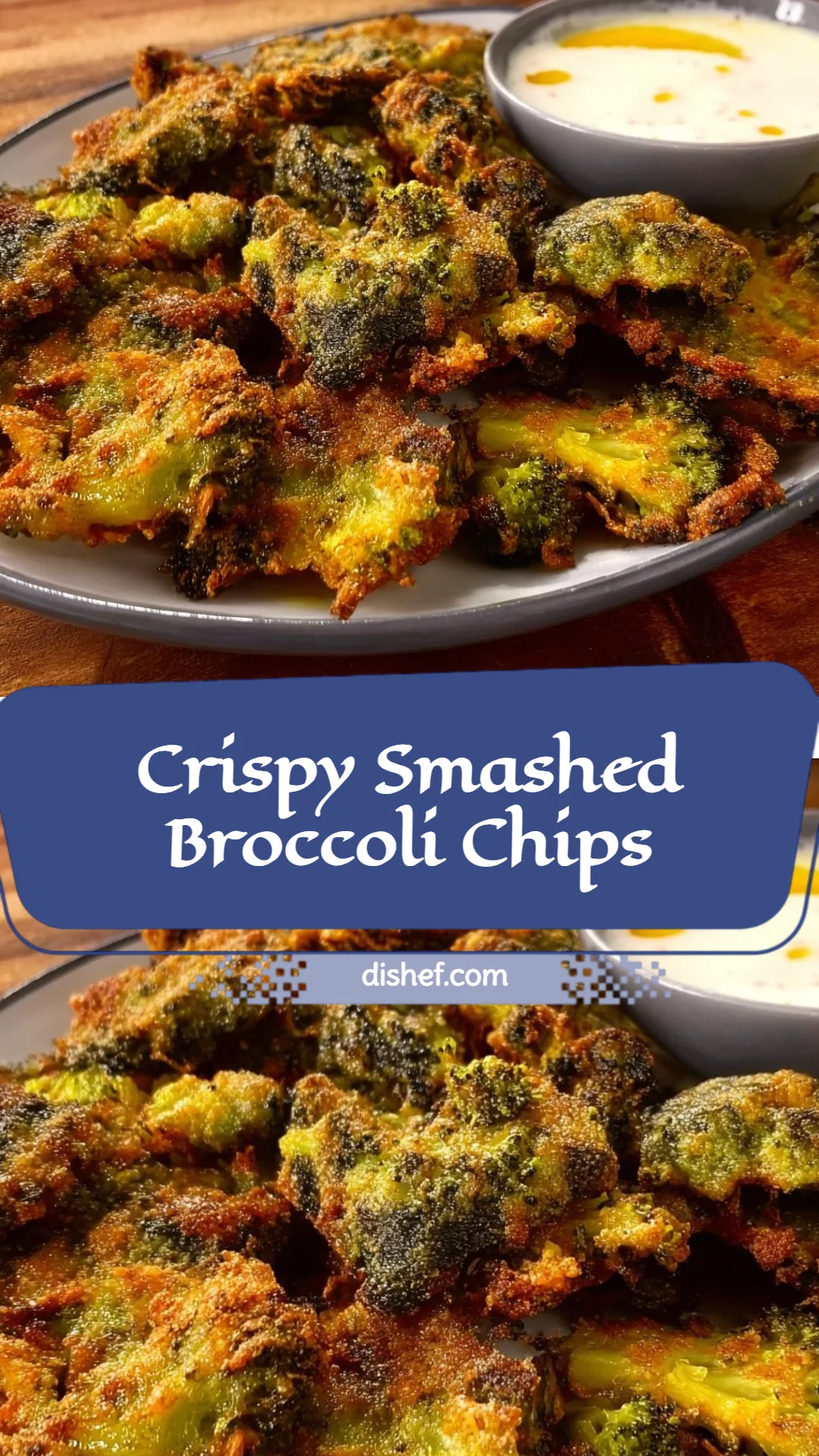 Crispy Smashed Broccoli Chips