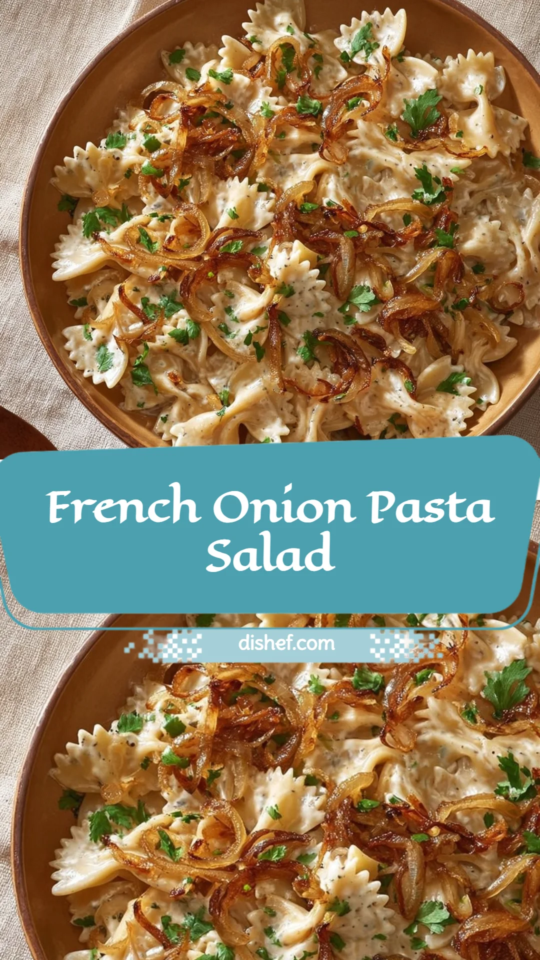 French Onion Pasta Salad