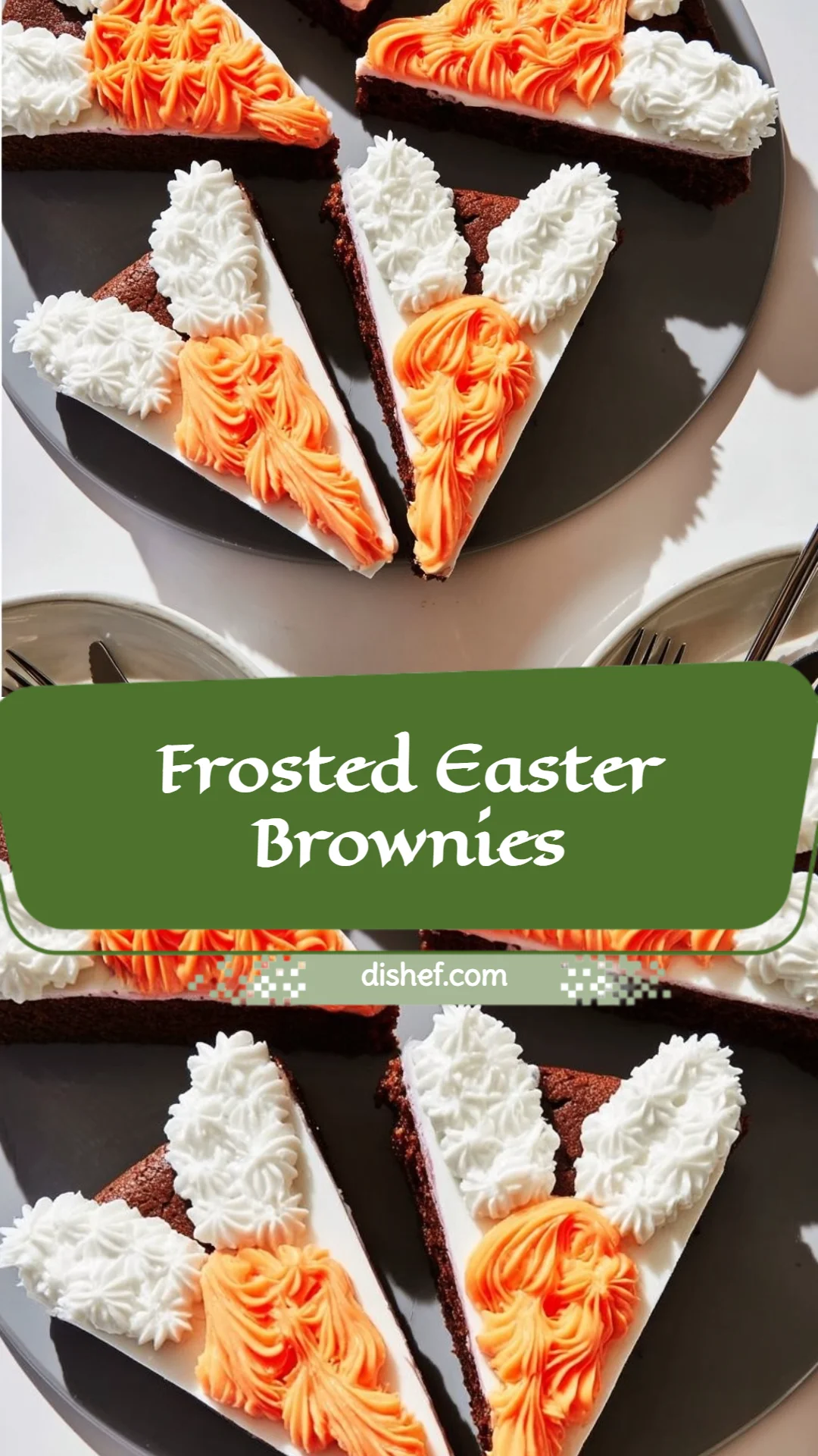 Frosted Easter Brownies