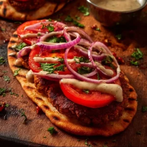 High-protein lentil patties sandwich for a nutritious meal option