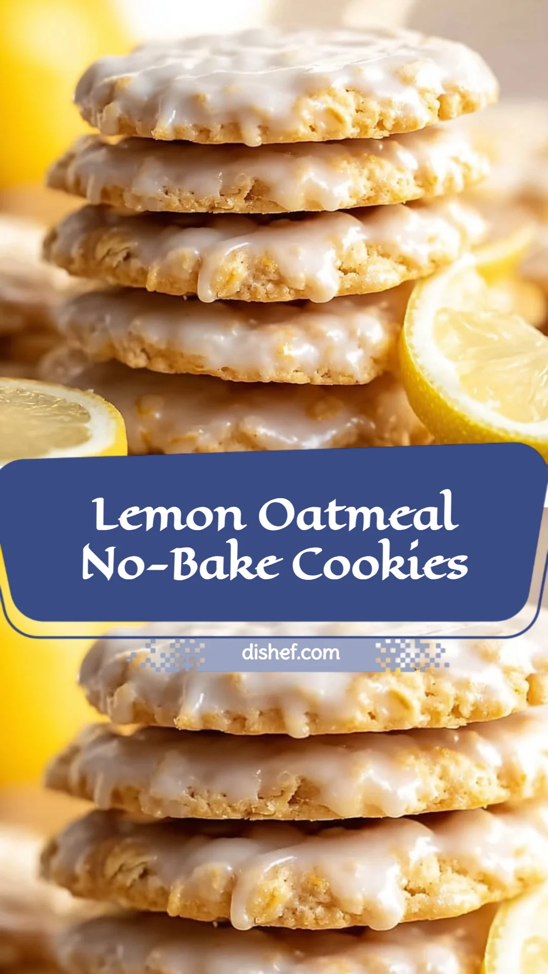 Lemon Oatmeal No-Bake Cookies