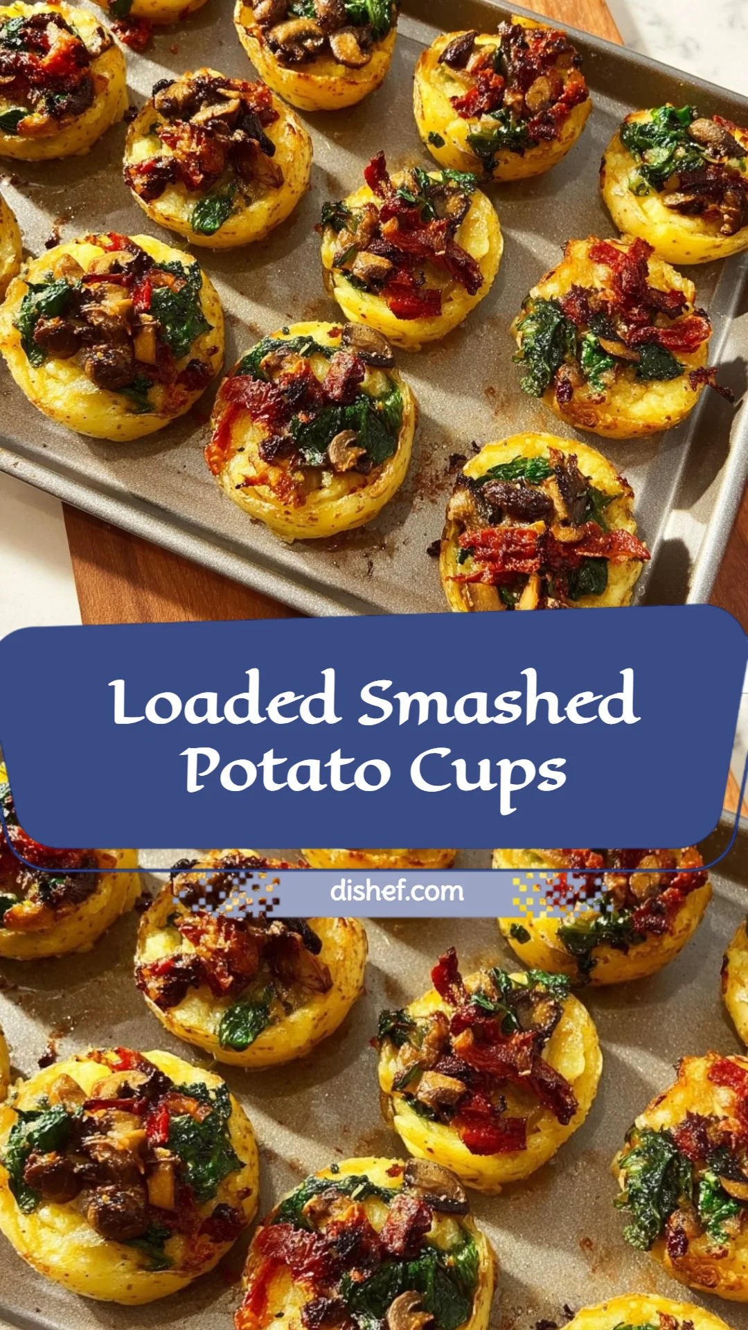 Loaded Smashed Potato Cups