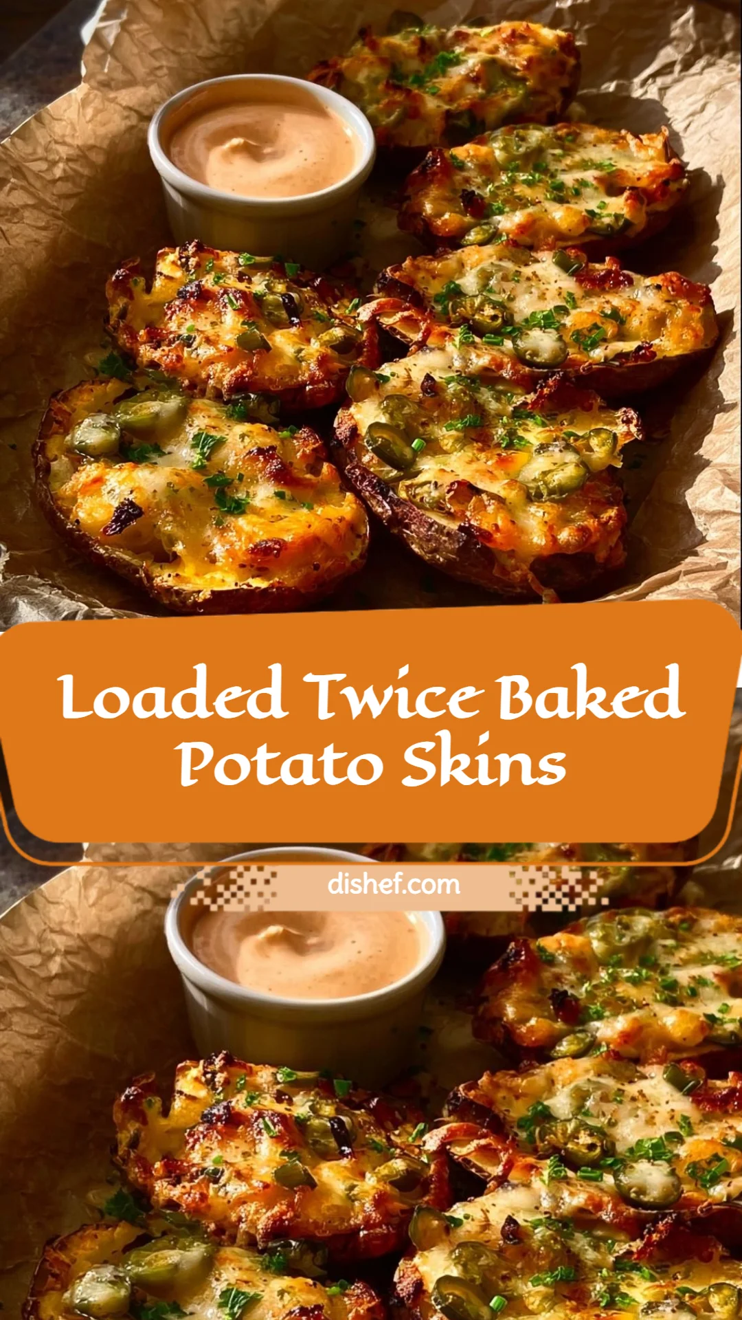 Loaded Twice Baked Potato Skins