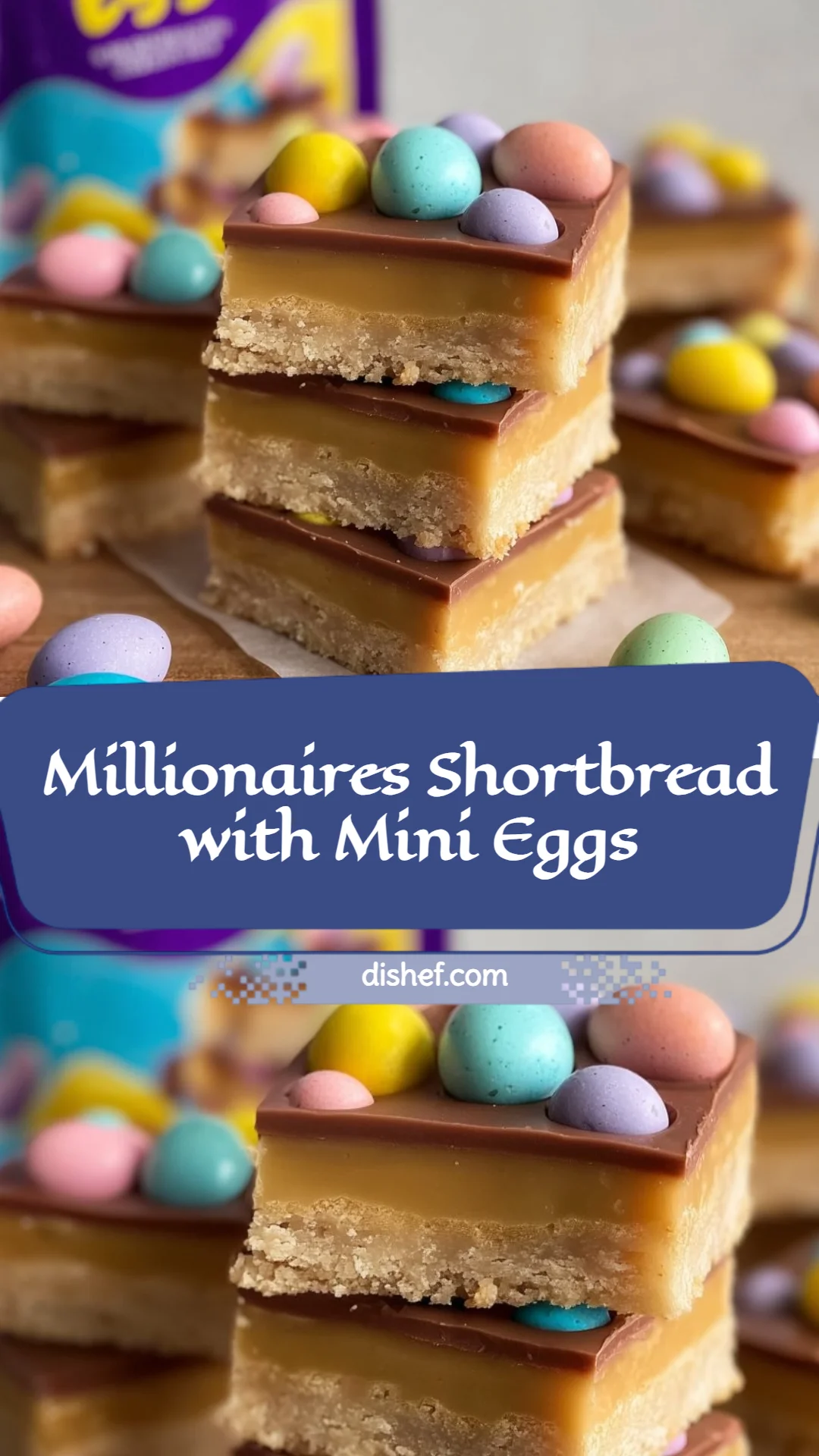 Millionaires Shortbread with Mini Eggs